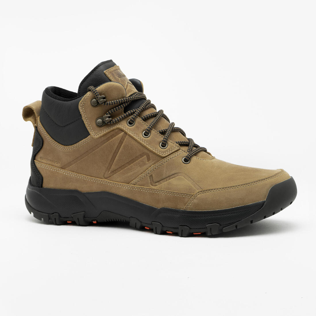 Chaussures de randonnée mid imperméables homme, NH500 Cuir WP