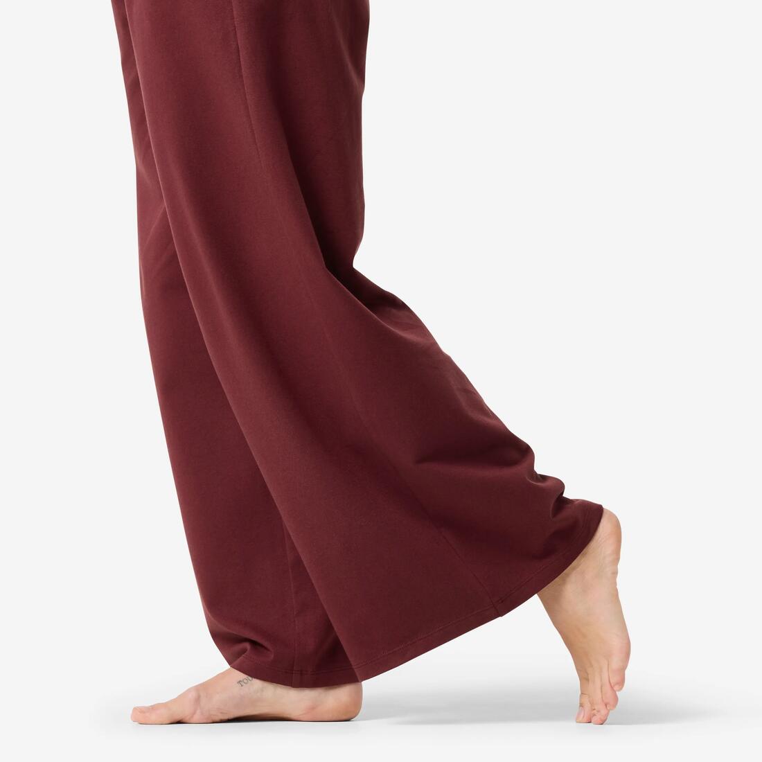 Pantalon de jogging large en coton et extensible femme