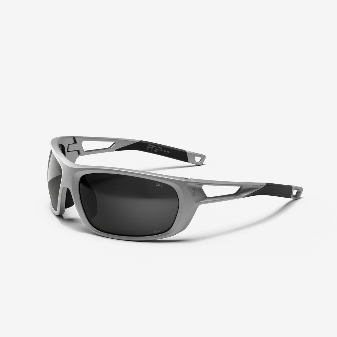 Lunettes de soleil randonnée - MH580 - adulte - polarisantes catégorie 4 – gris