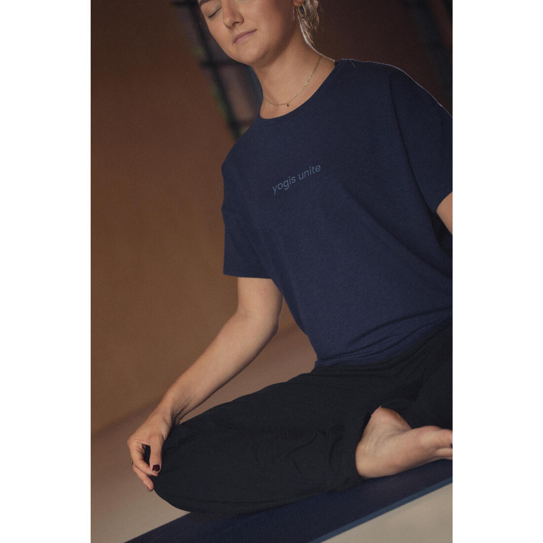 T-shirt manches courtes de yoga femme