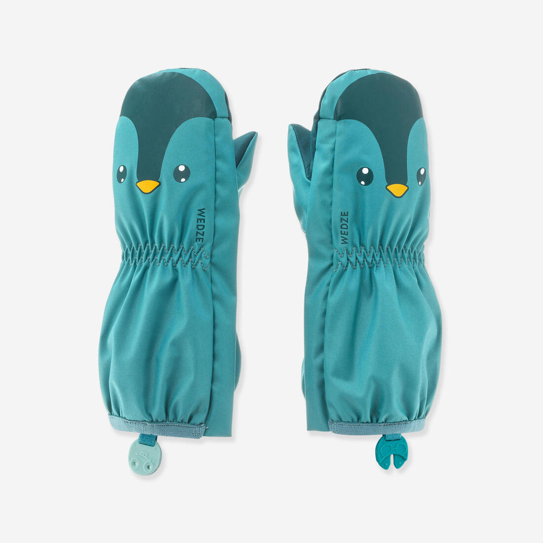 Moufles ski bébé - 500 warm - turquoises