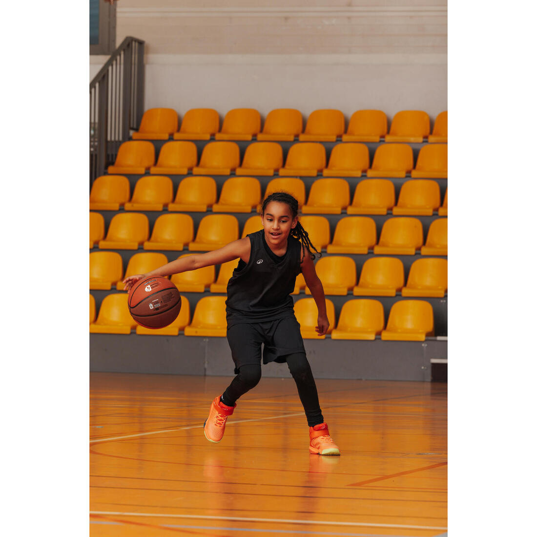 Short de basket avec poches enfant, 500