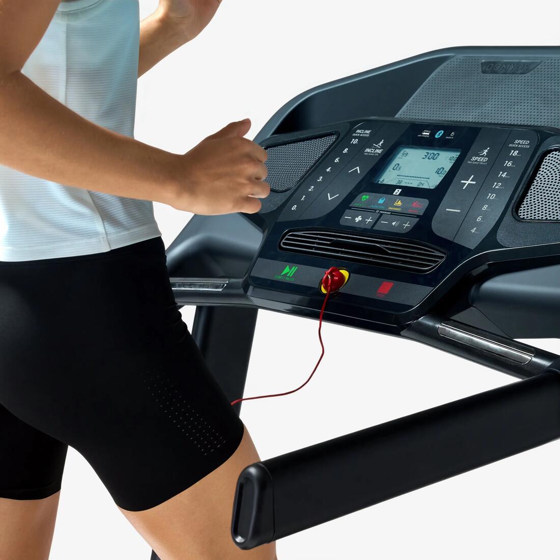 Tapis de course pliable et inclinable 18km/h, T900D