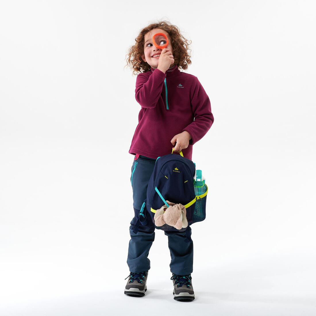 Polaire de randonnée - mh100 rose - enfant 2-6 ans