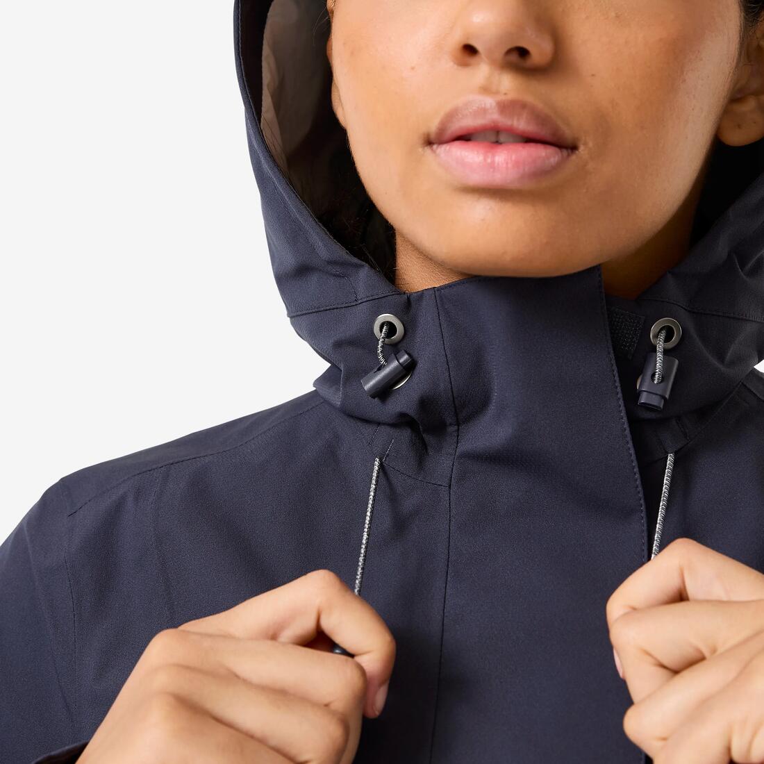 VESTE PLUIE VELO VILLE VISIBILITE NUIT 540 FEMME BLEU MARINE