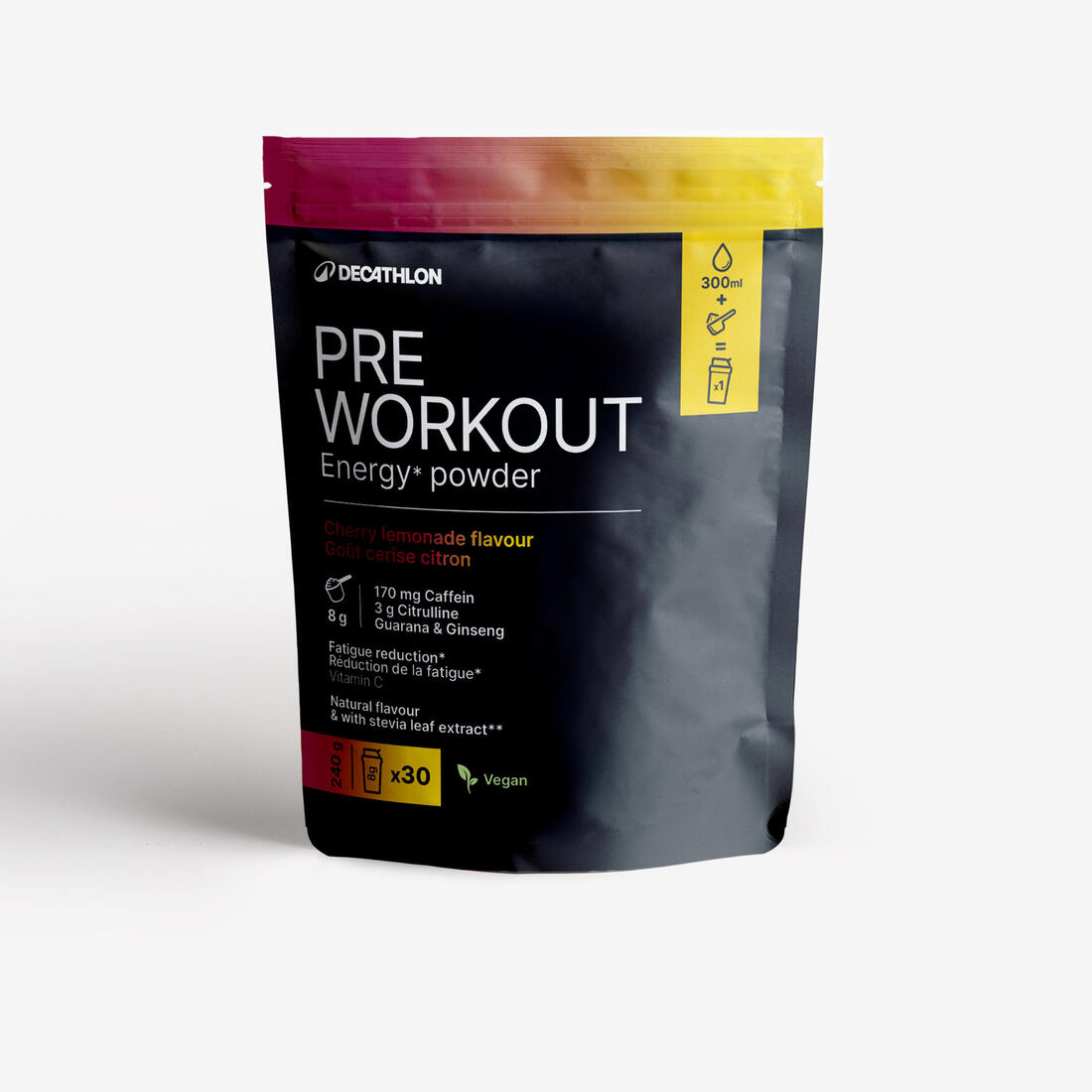 Pré workout énergétique cerise citron 240g
