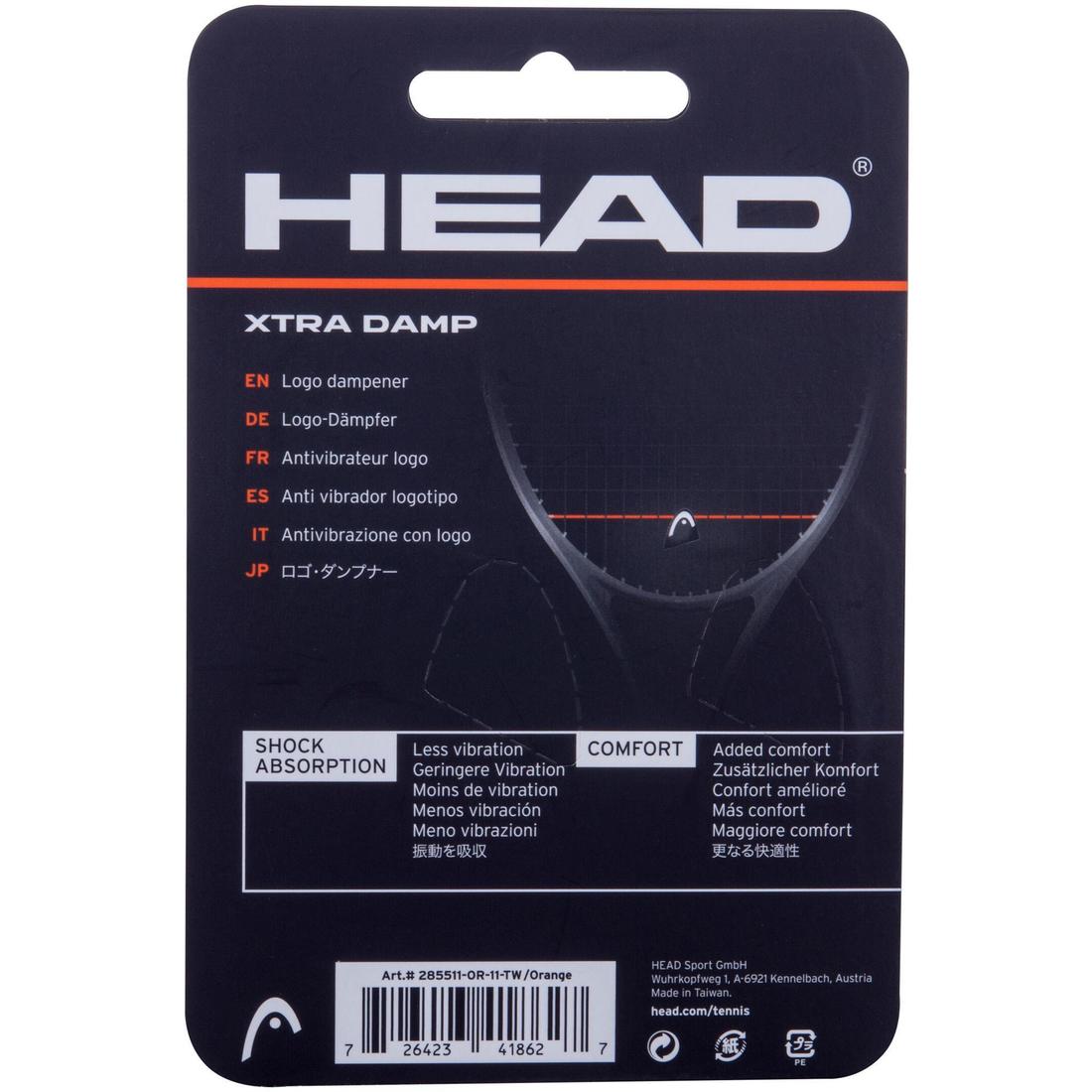 Antivibrateur de tennis pro damp noir orange