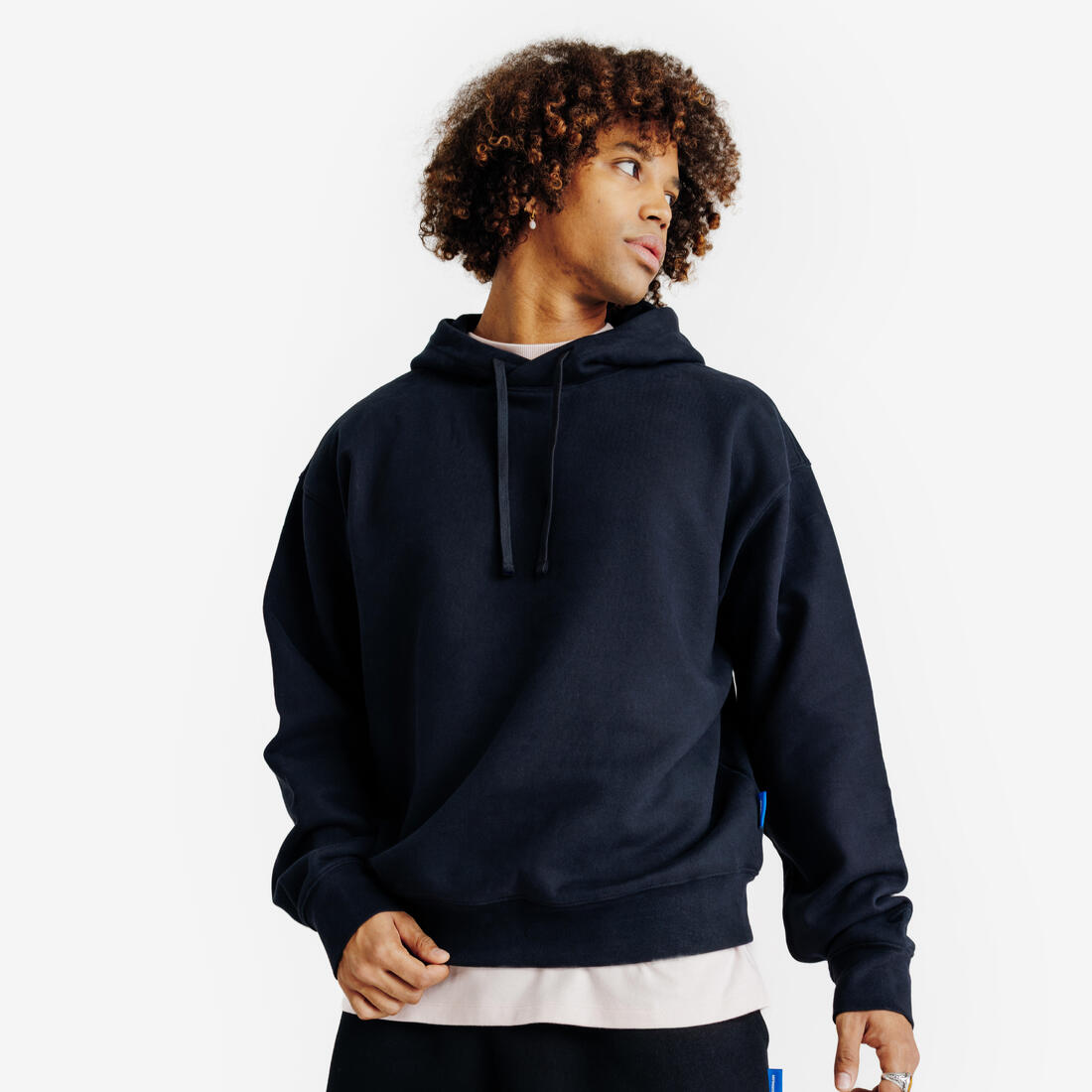Sweat à capuche oversize homme, Elementals, noir