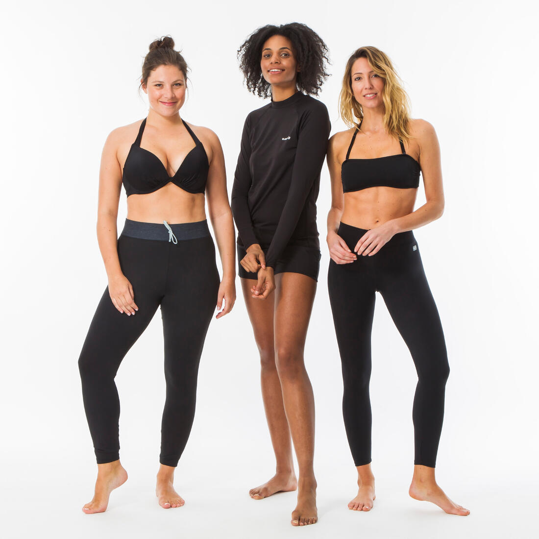 Haut de maillot de bain femme push up avec coques fixes elena noir