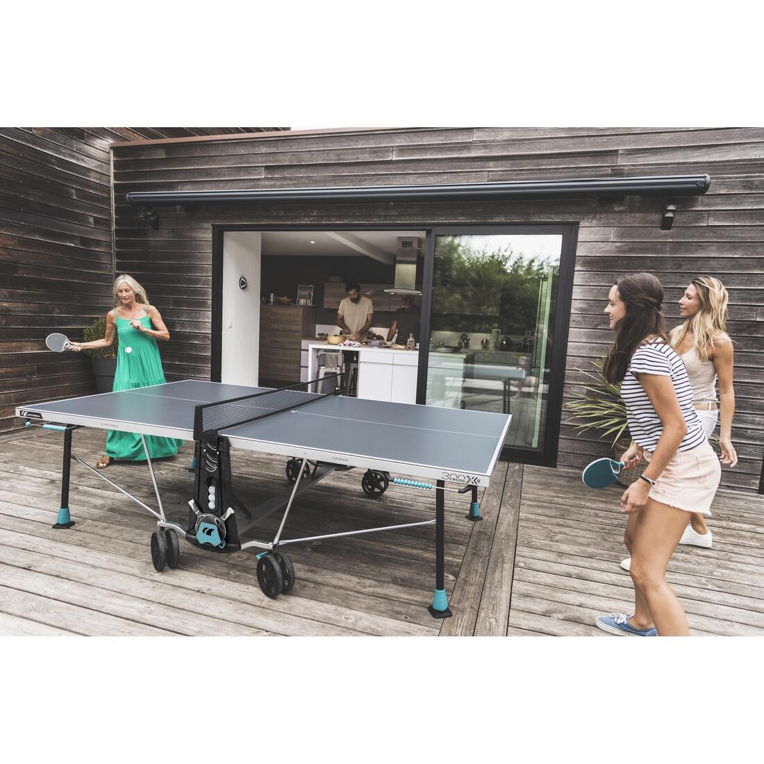 TABLE DE PING PONG EXTÉRIEURE 300X GRISE