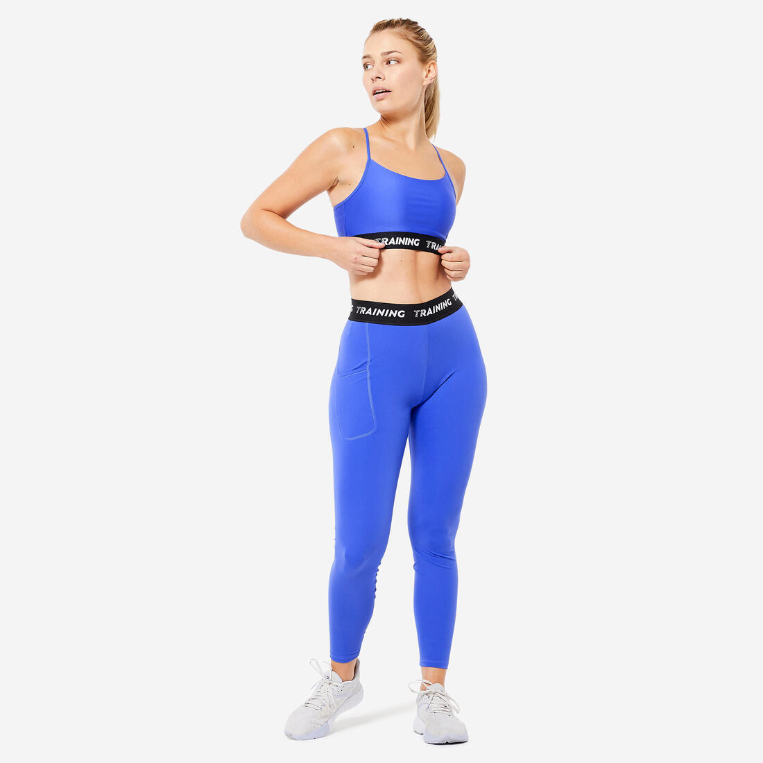 Brassière bretelles fines croisées maintien léger Femme