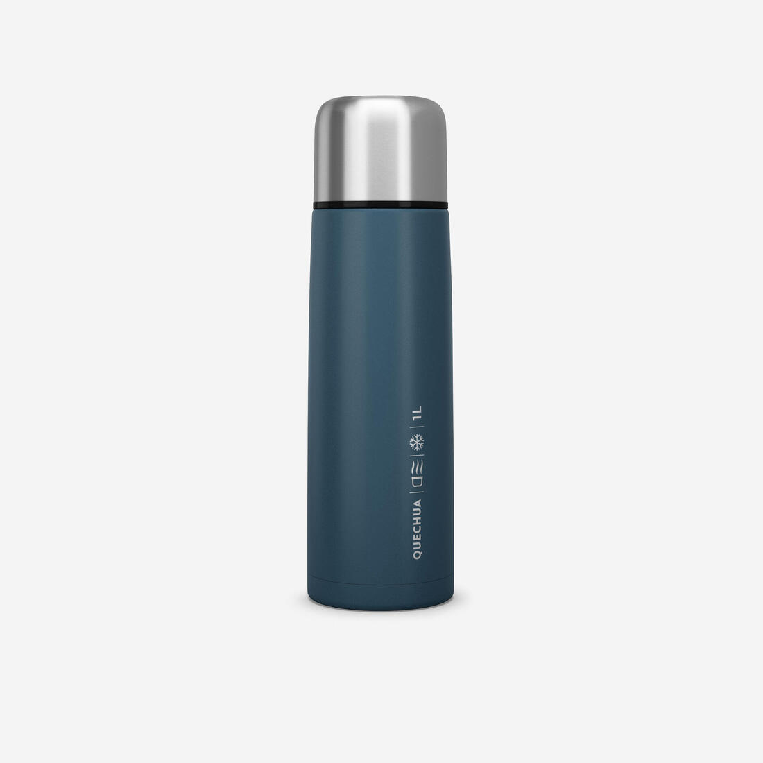 Bouteille isotherme inox 1L avec gobelet pour la randonnée