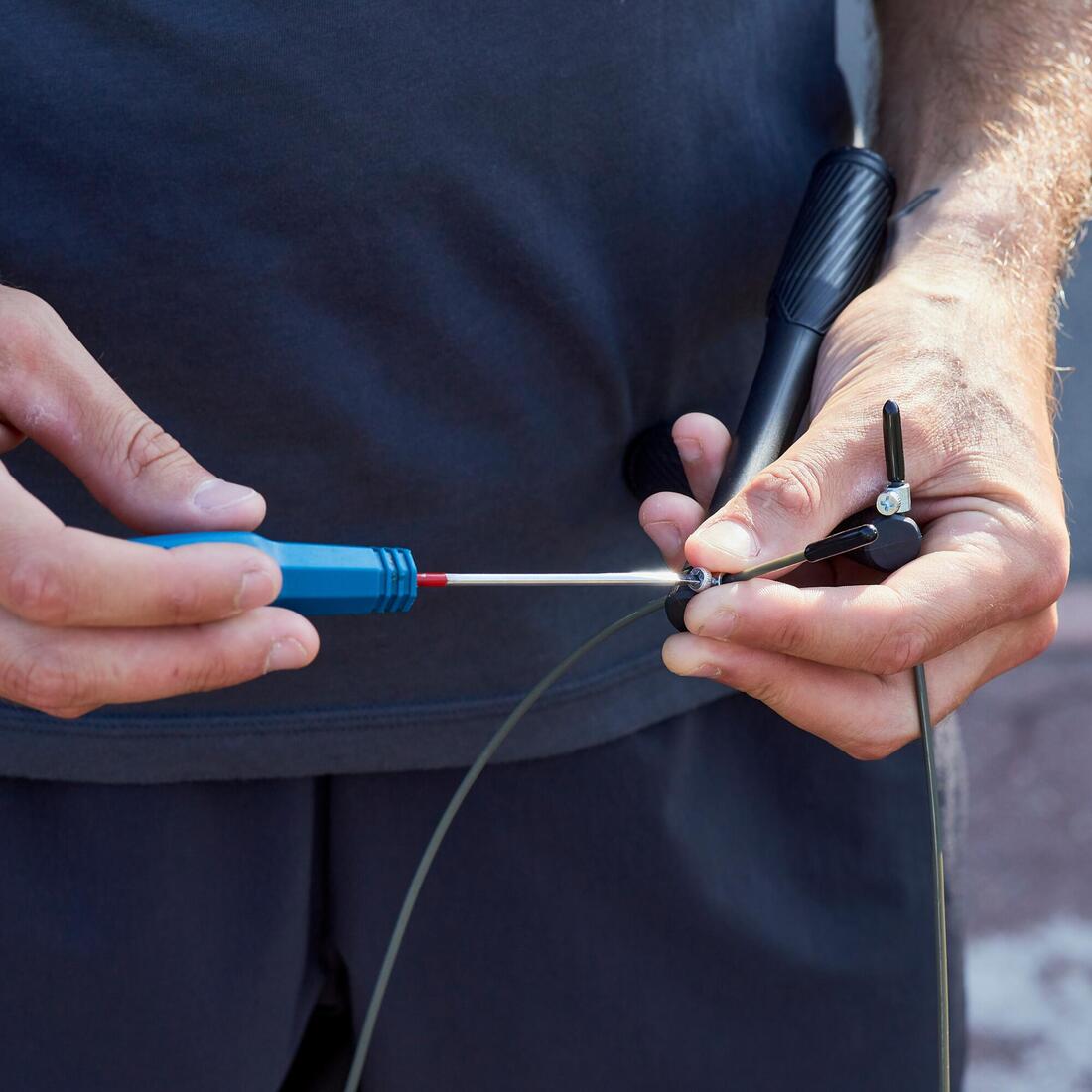Corde à sauter cross training vitesse - speed rope pro noire