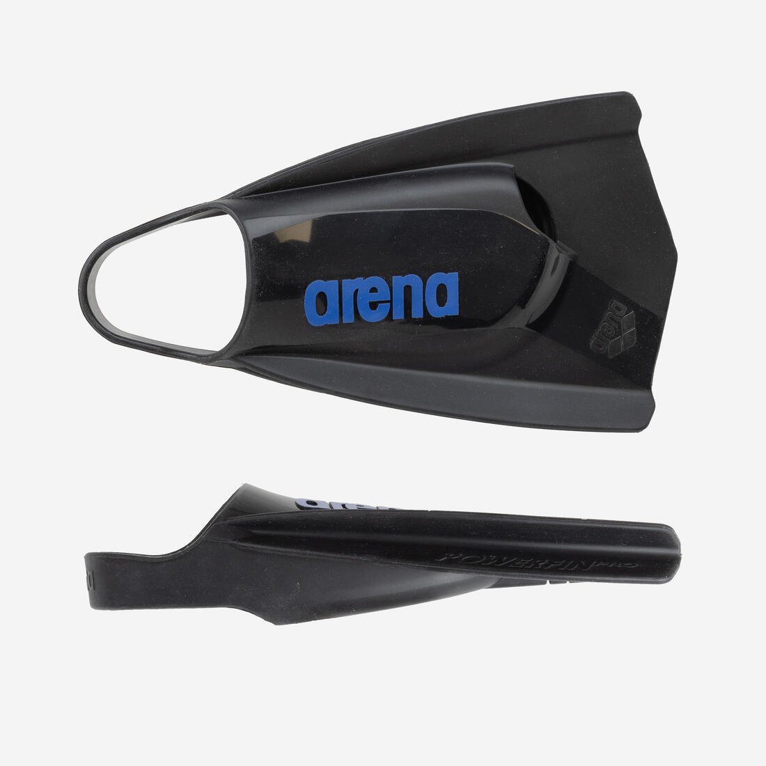 Palmes de natation en silicone - Arena powerfin Pro II noir