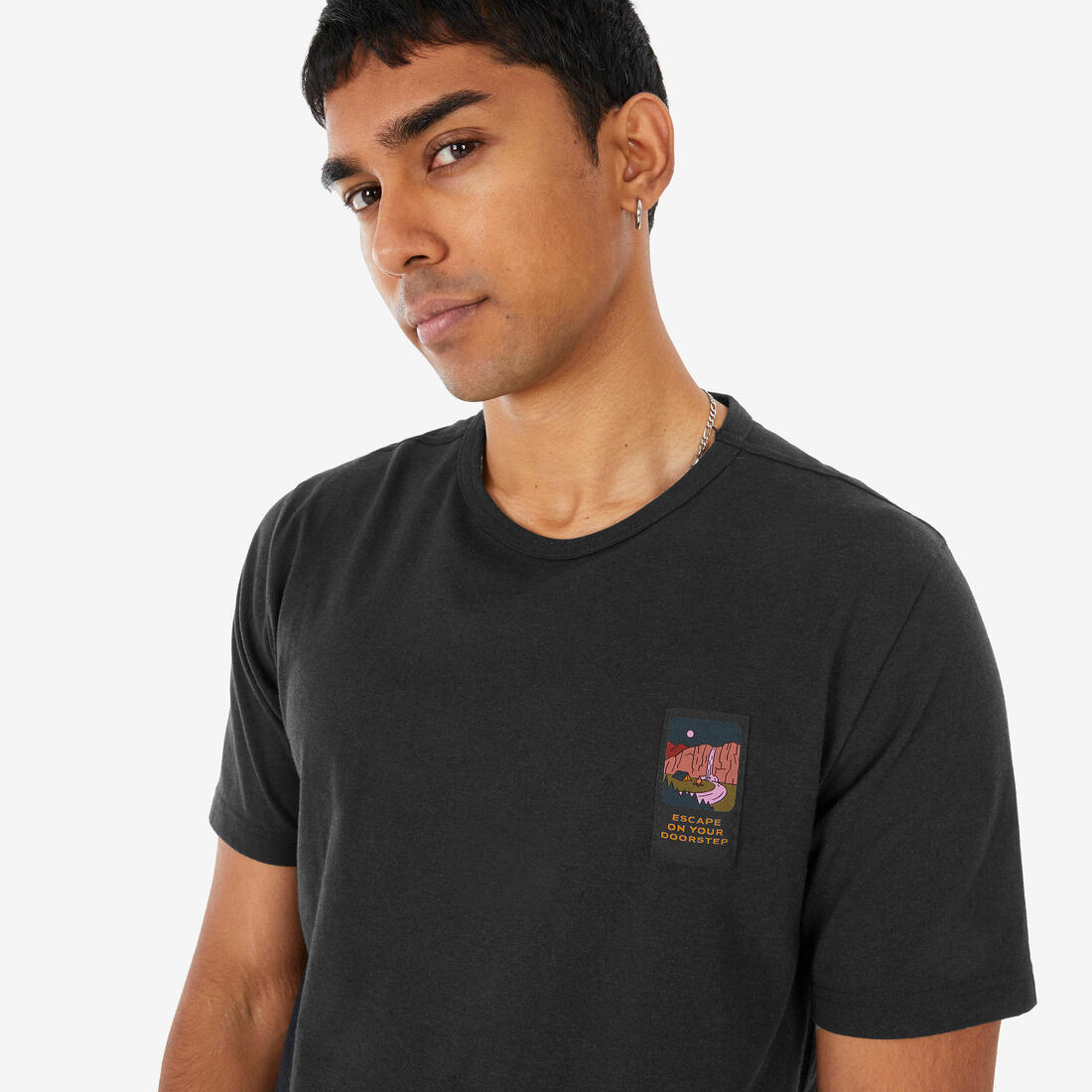 T-shirt de randonnée manches courtes homme, NH100