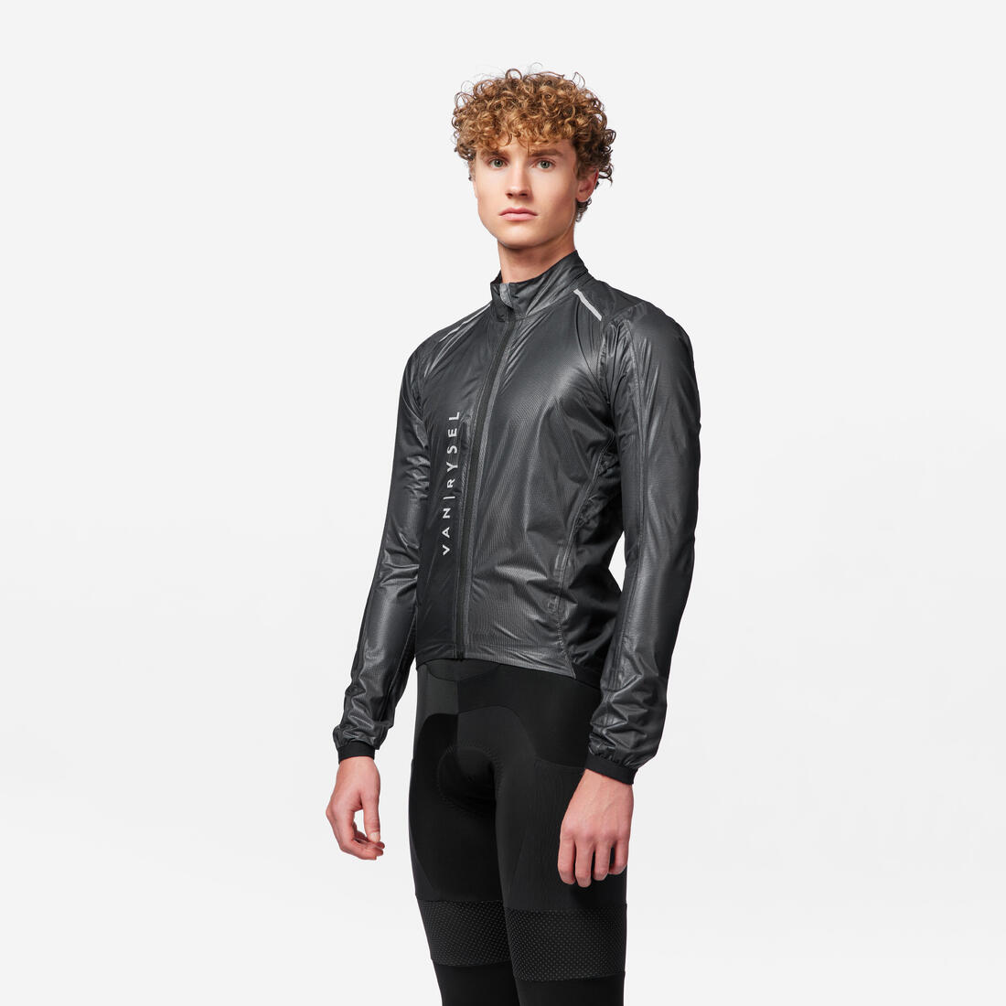 Coupe pluie vélo route manches longues homme - racer ultralight noir