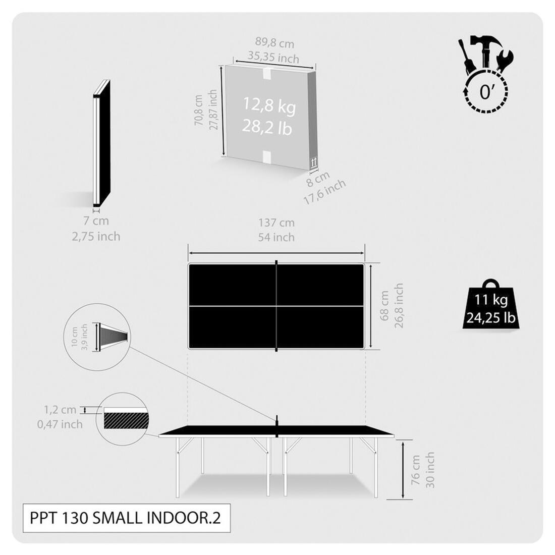 Table de Ping Pong, PPT 130 small indoor.2