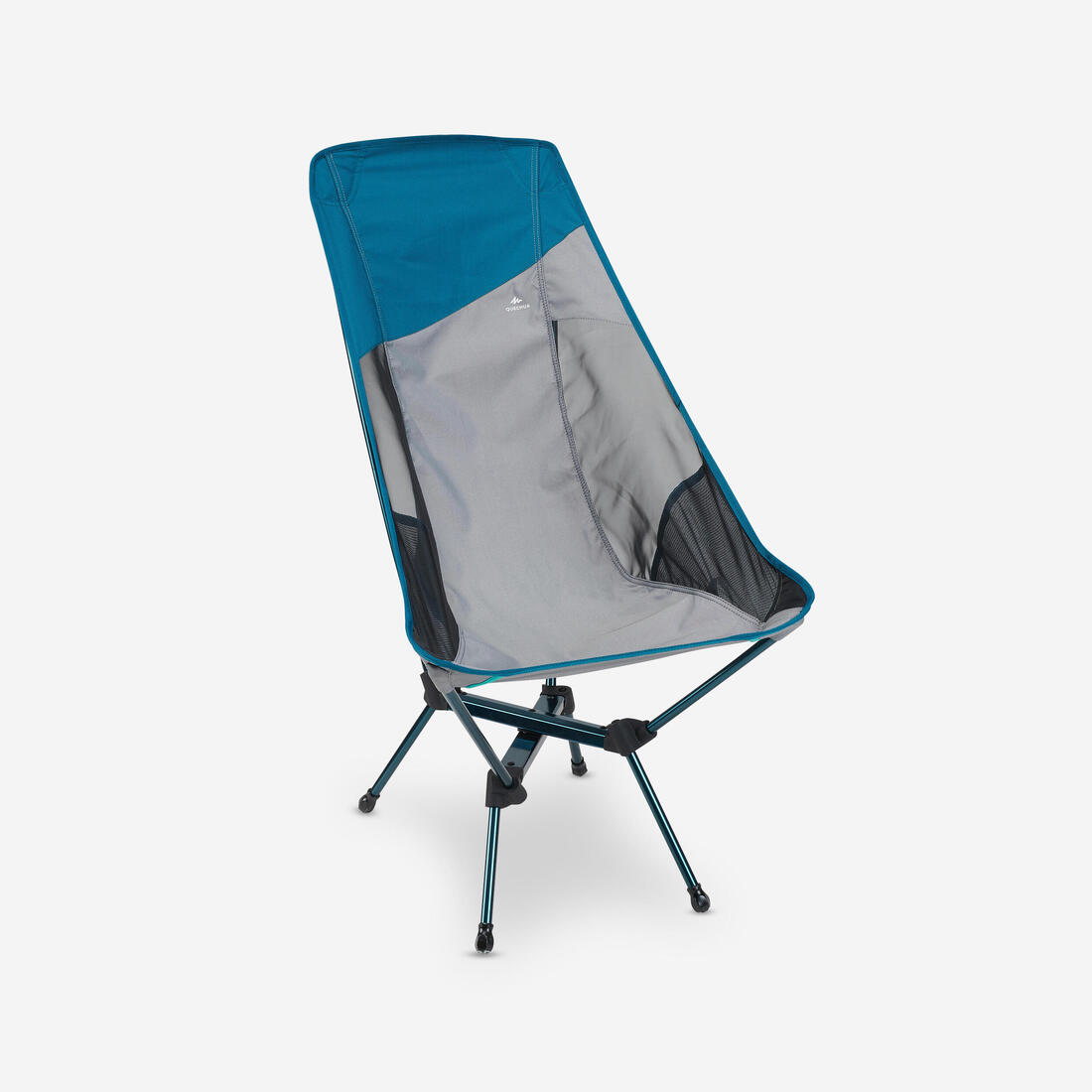 CHAISE BASSE DE CAMPING 500L - PLIANTE ET COMPACTE – gris clair