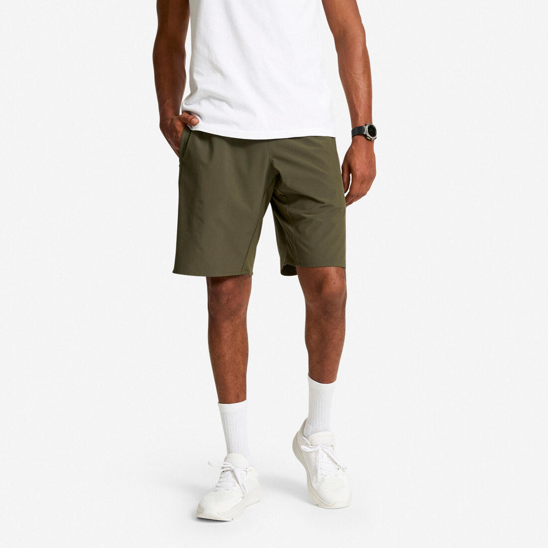 Men fitness shorts cardio training 500