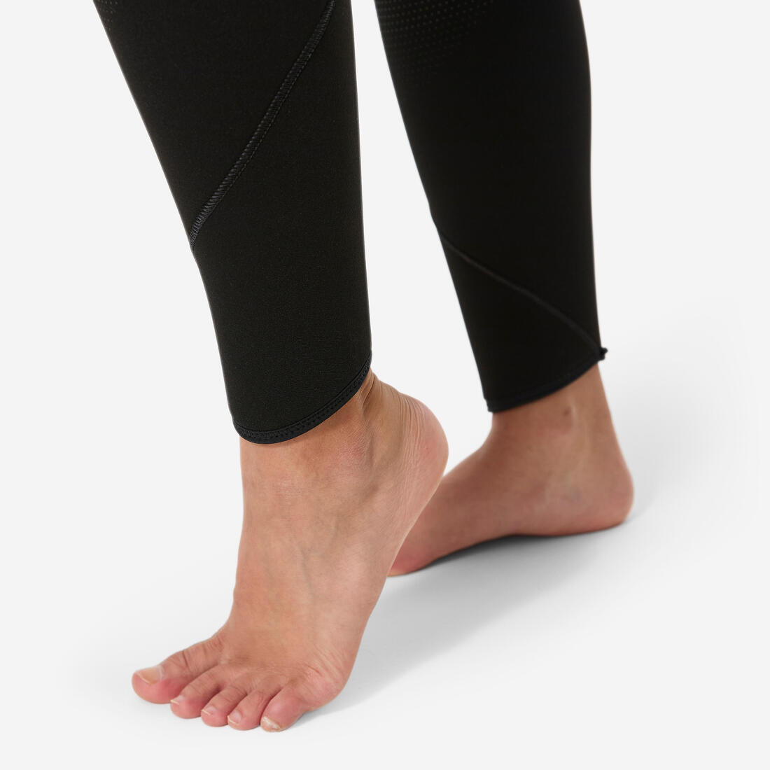 Combinaison de plongée 5mm à cagoule femme, SCD 500 Noir et bleu
