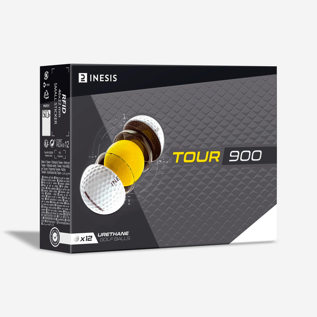 Balles golf x12 - INESIS Tour 900