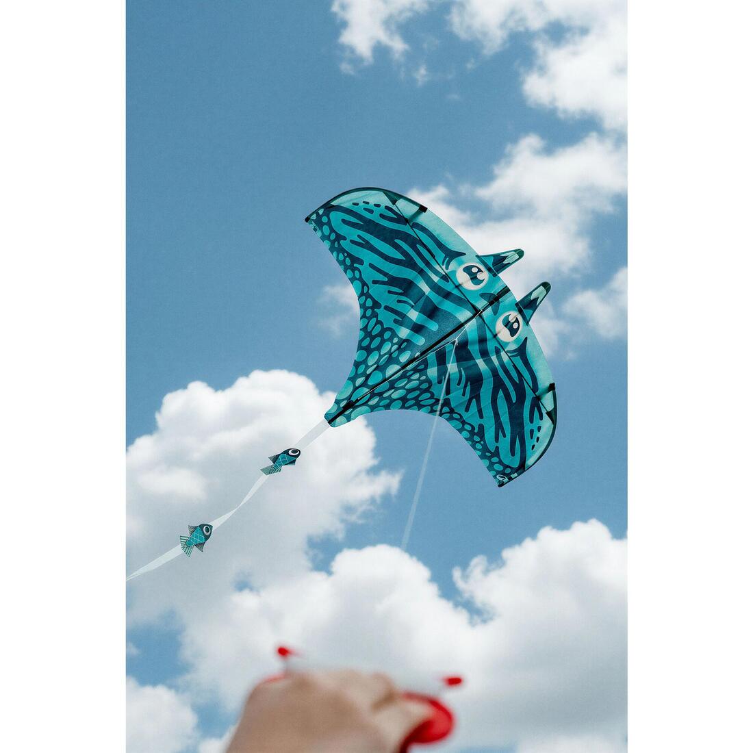 Cerf-volant statique enfant, MFK150 Raie bleu