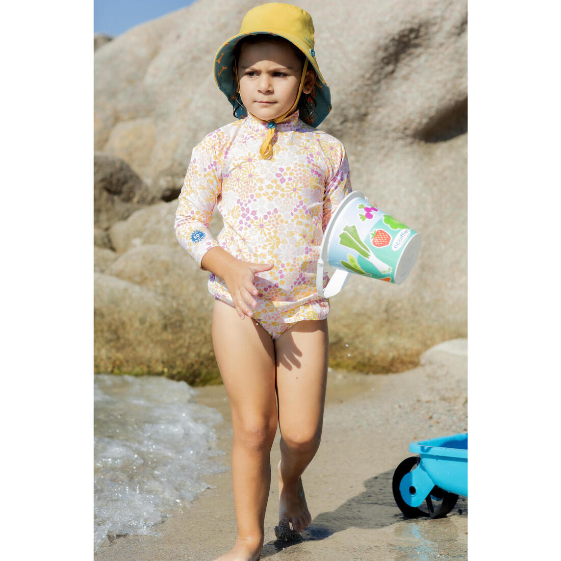 Bas de maillot de bain  bébé corail