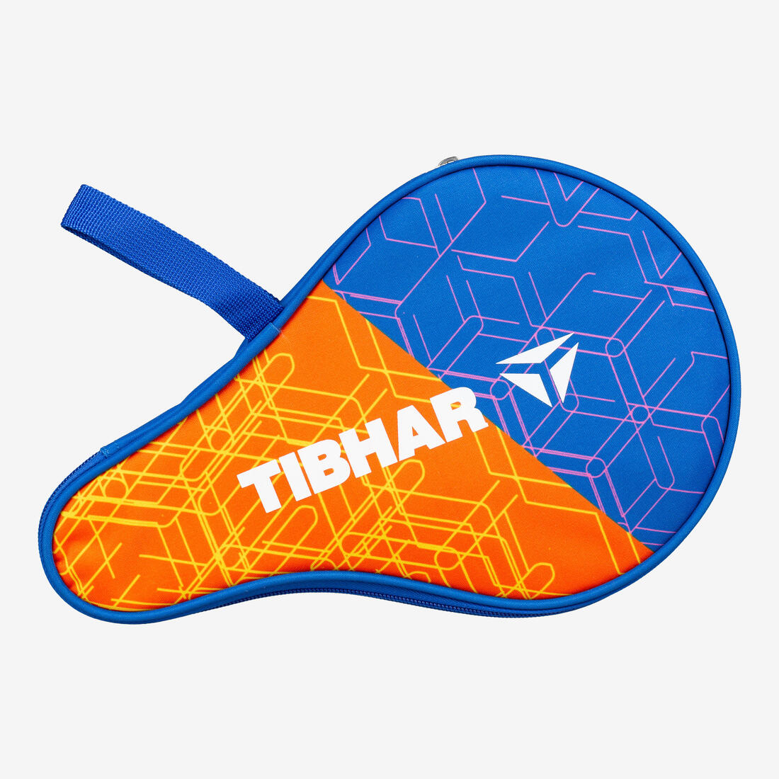 Housse de Raquette de Tennis de Table, Square Orange et Bleue