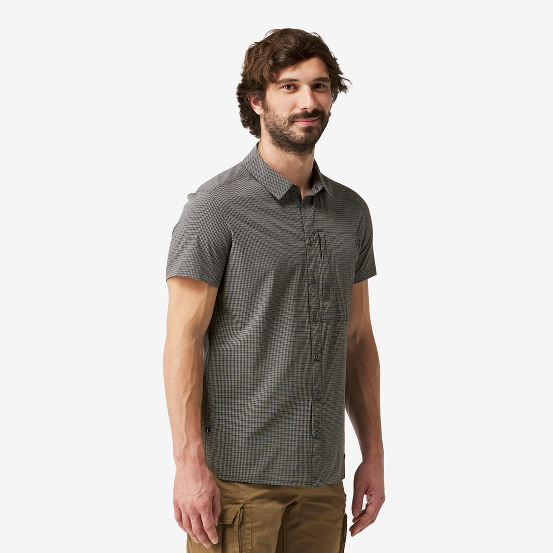 Chemise de randonnée manches courtes homme, NH500 Fresh