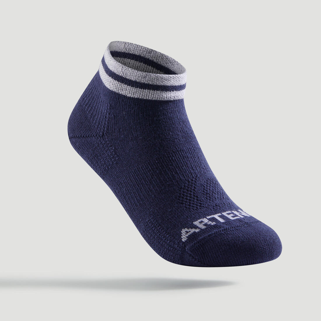 CHAUSSETTES DE SPORT ENFANT MI-HAUTES RS 160 MARINE LOT DE 3