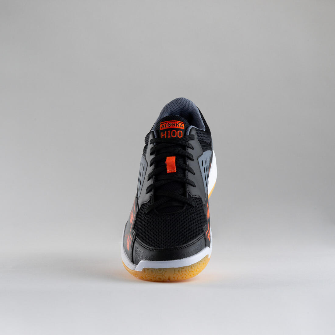 Chaussures de handball Homme - H100 gris noir orange
