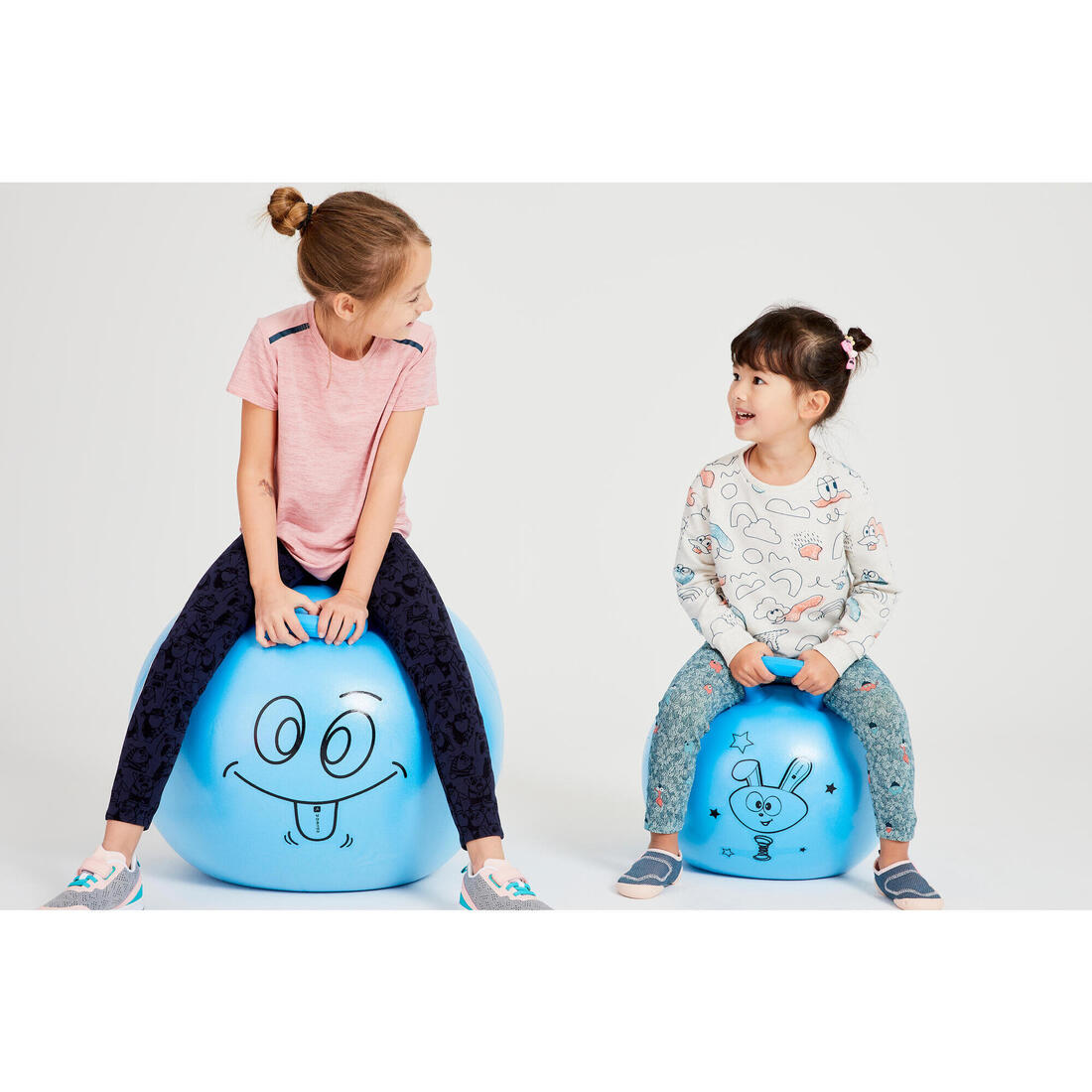 Ballon Sauteur Resist 45 cm gym enfant bleu