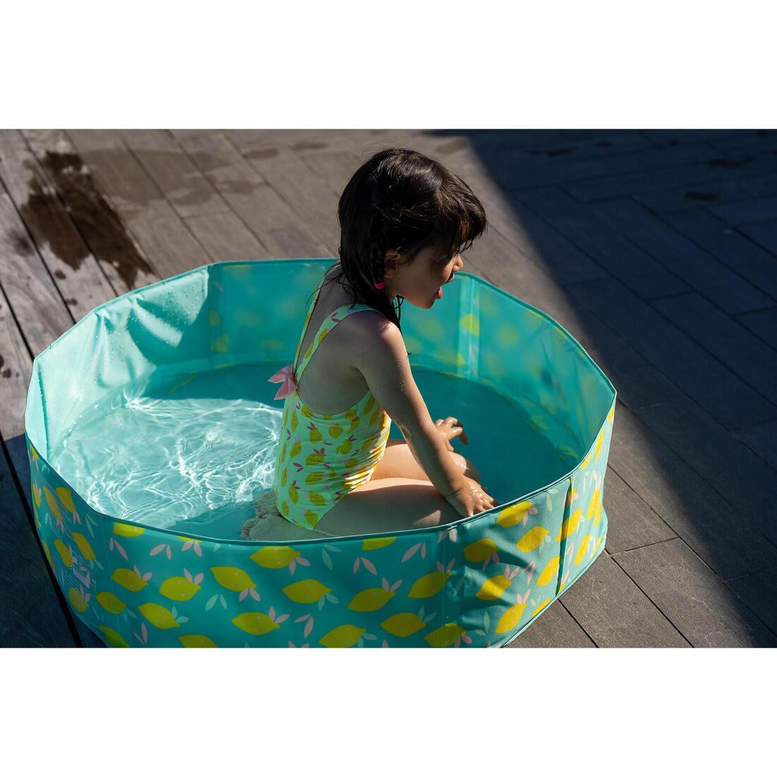 Piscinette enfant tidipool bleue avec sac de transport étanche 88,5 cm diamètre
