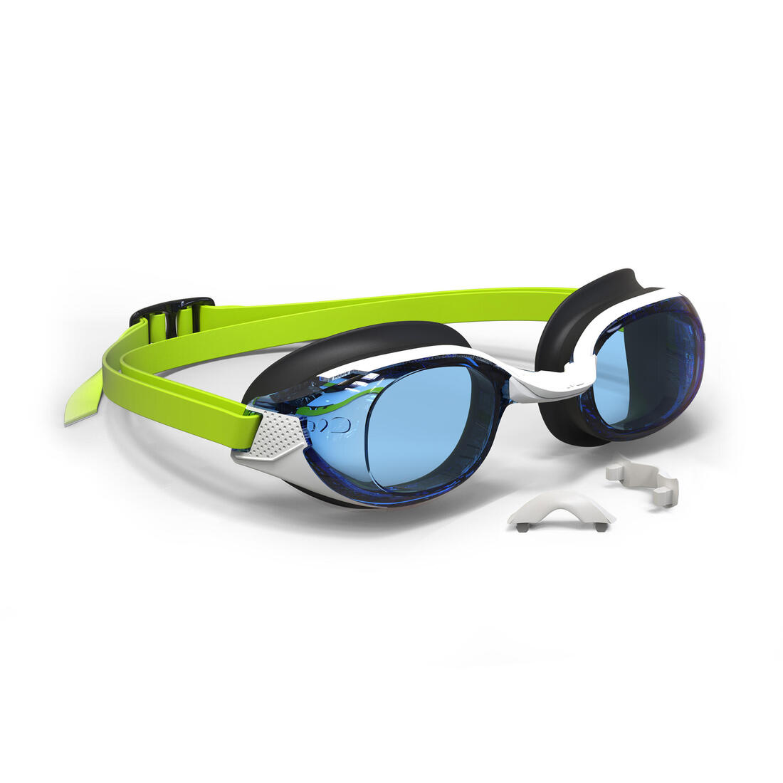 Lunettes de natation Taille Unique - Bfit blanches verres miroirs