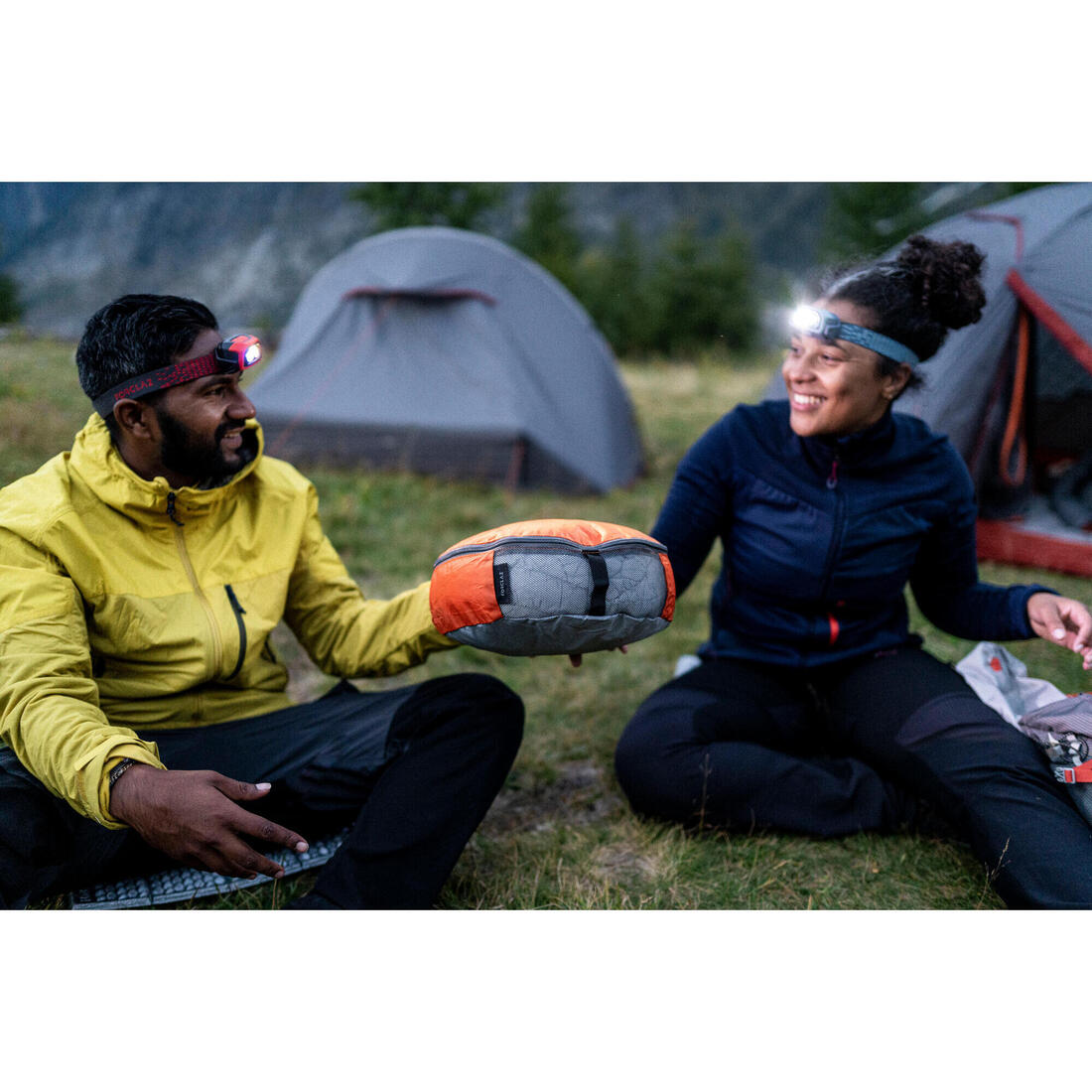 Lot de 2 housses de rangement de trekking - Demi-lune - 2x7L