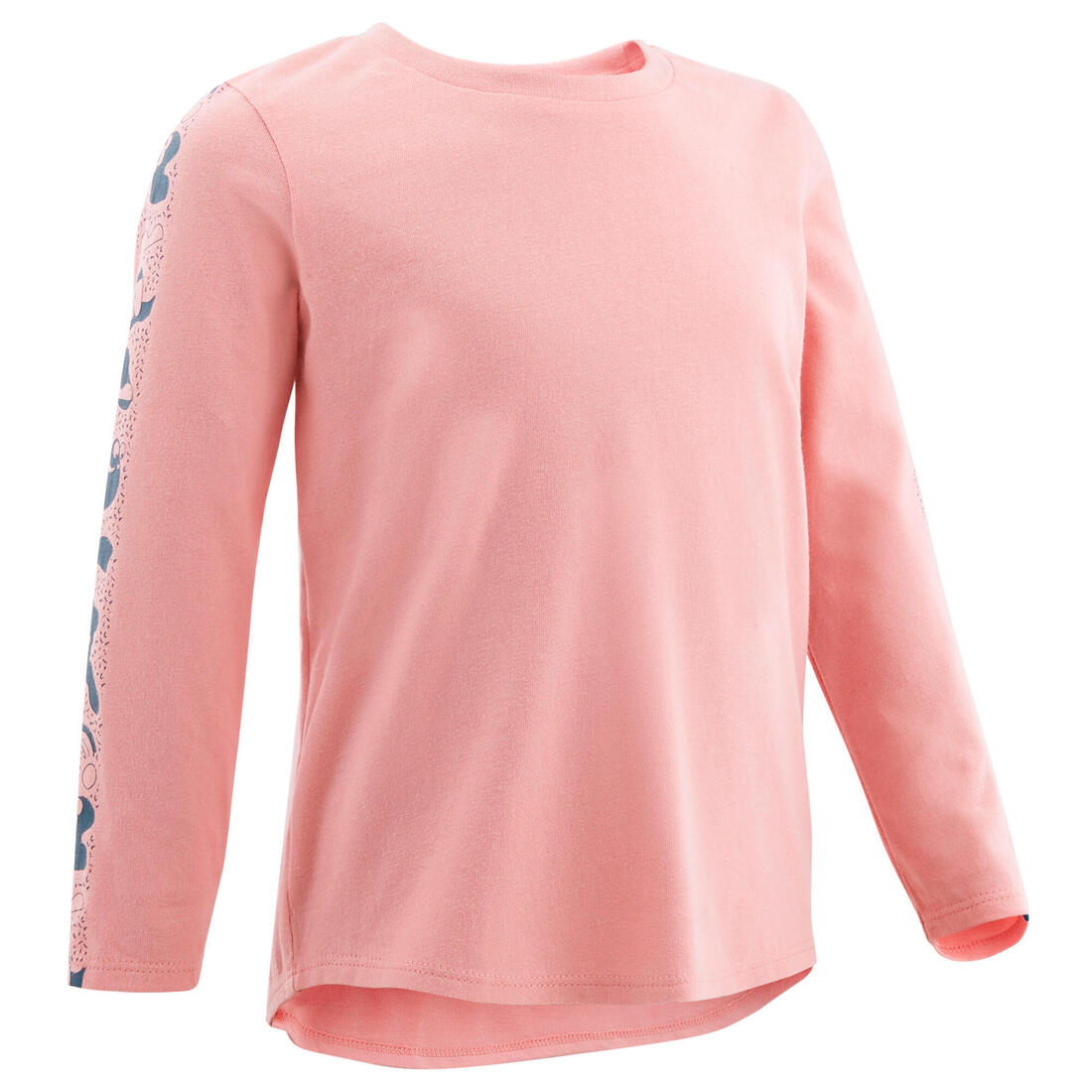 T-shirt manches longues enfant coton - Basique – rose