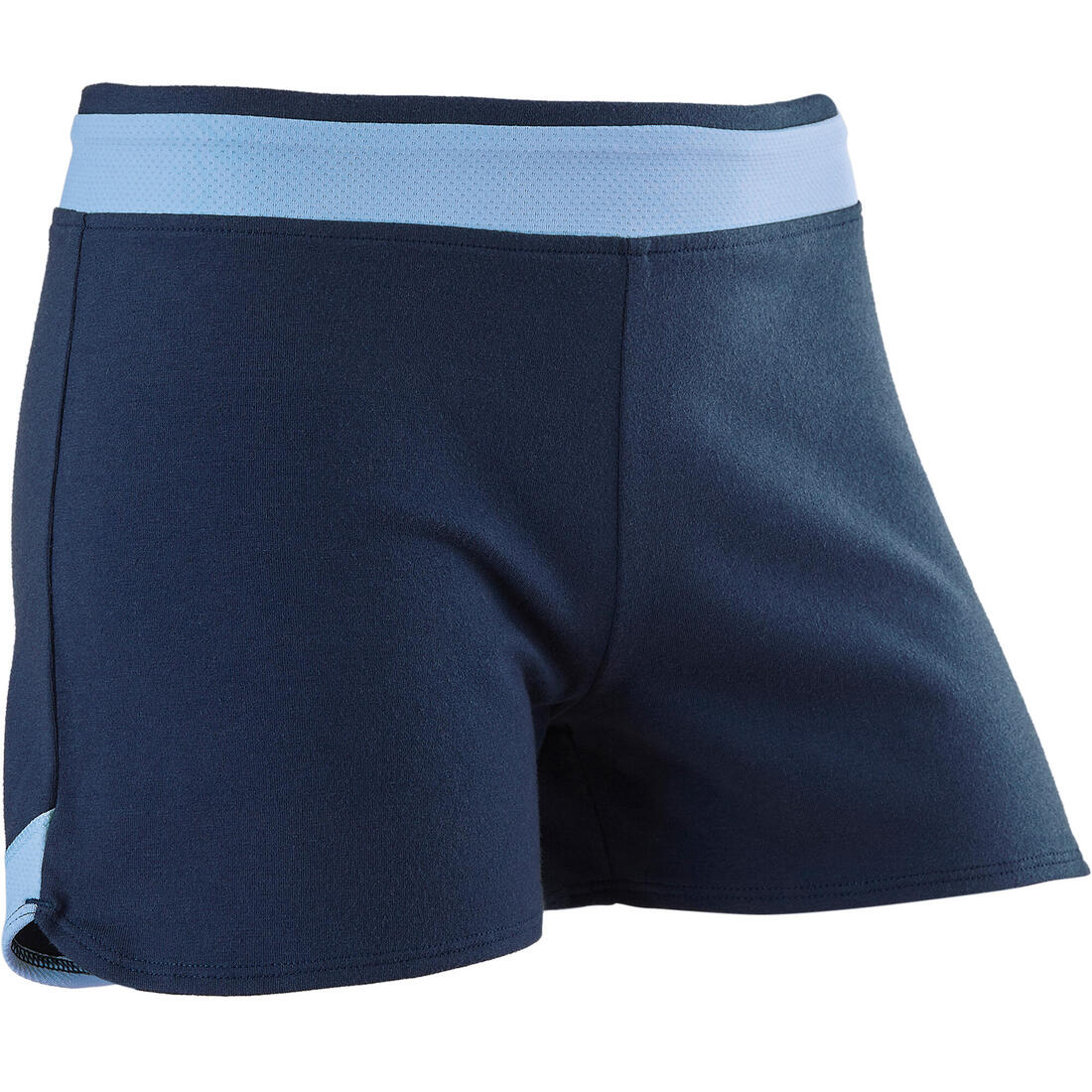 Short respirant gris et rose fille – bleu marine