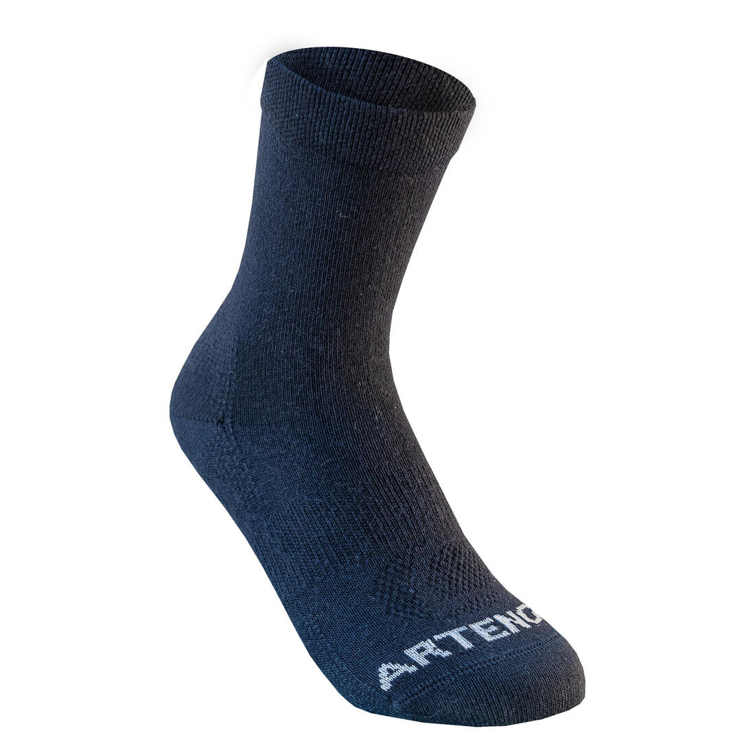 CHAUSSETTES DE SPORT ENFANT HAUTES ARTENGO RS 160 BLANC MARINE BLANC LOT DE 3