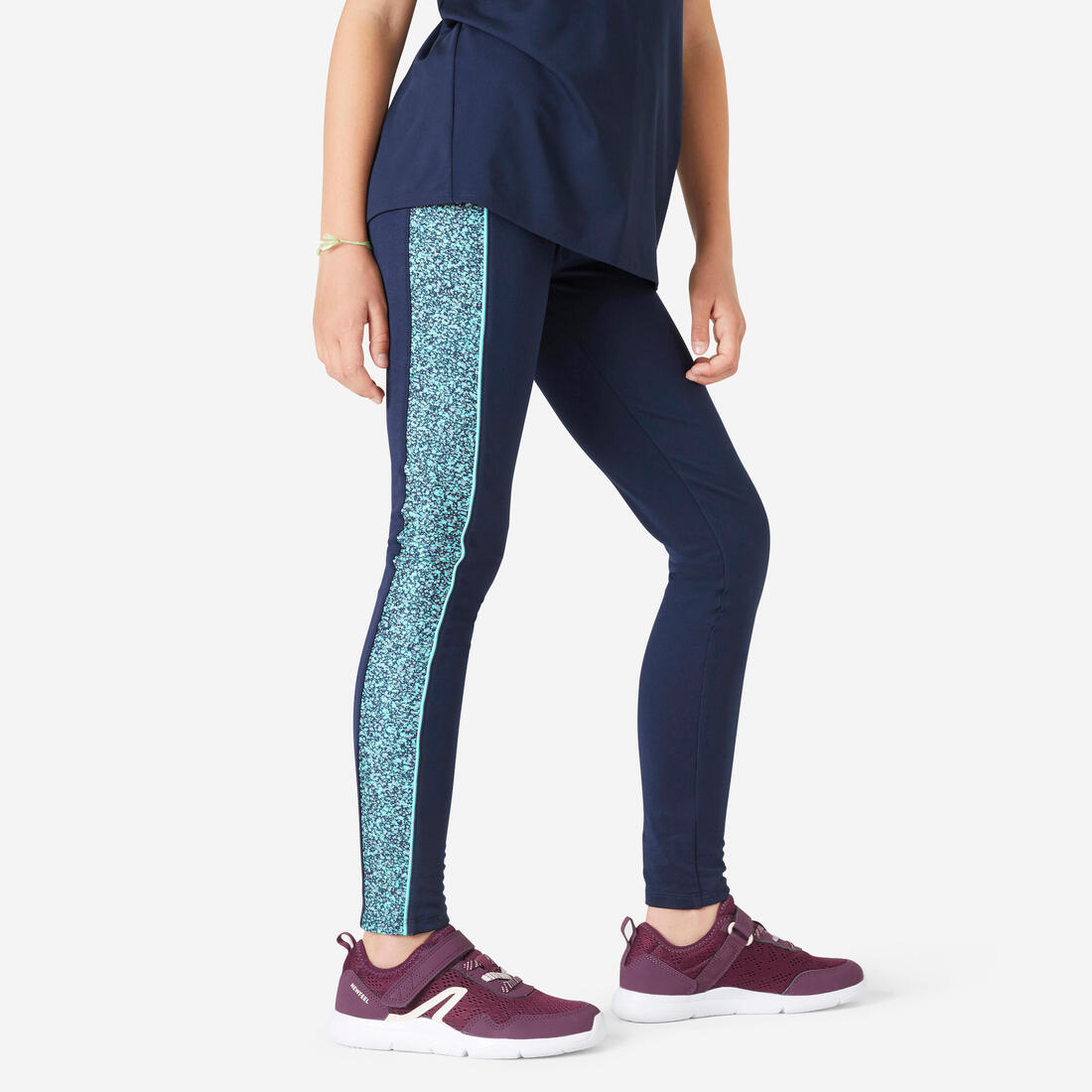 Legging taille haute avec poche - S500 – bleu marine