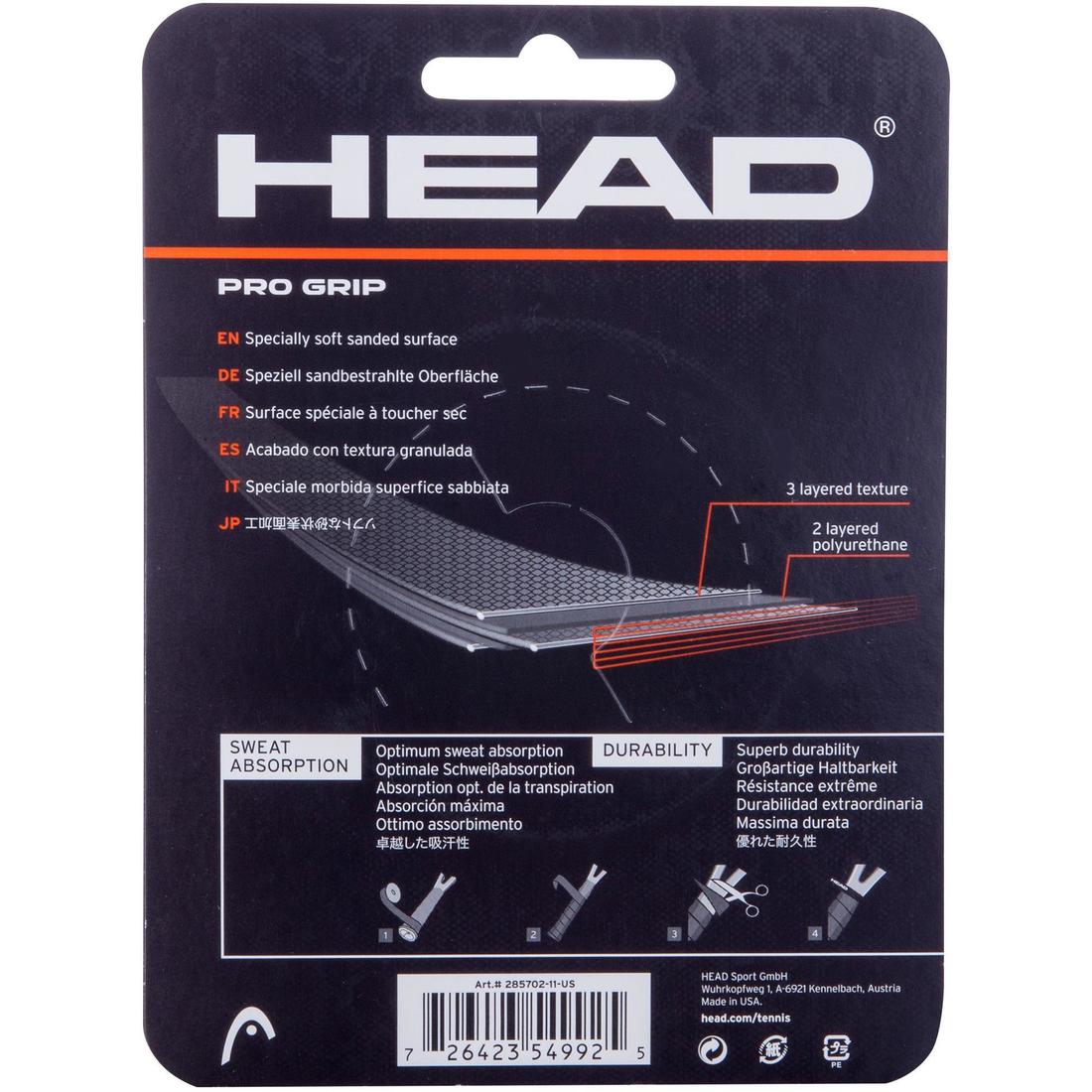 SURGRIP DE RAQUETTE DE TENNIS HEAD PRO BLEU