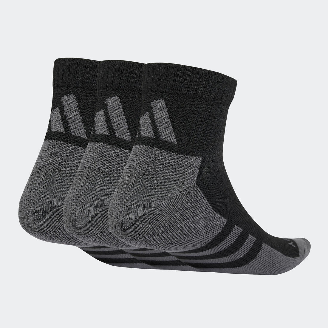 Chaussettes basses 3 bandes Adidas - noir