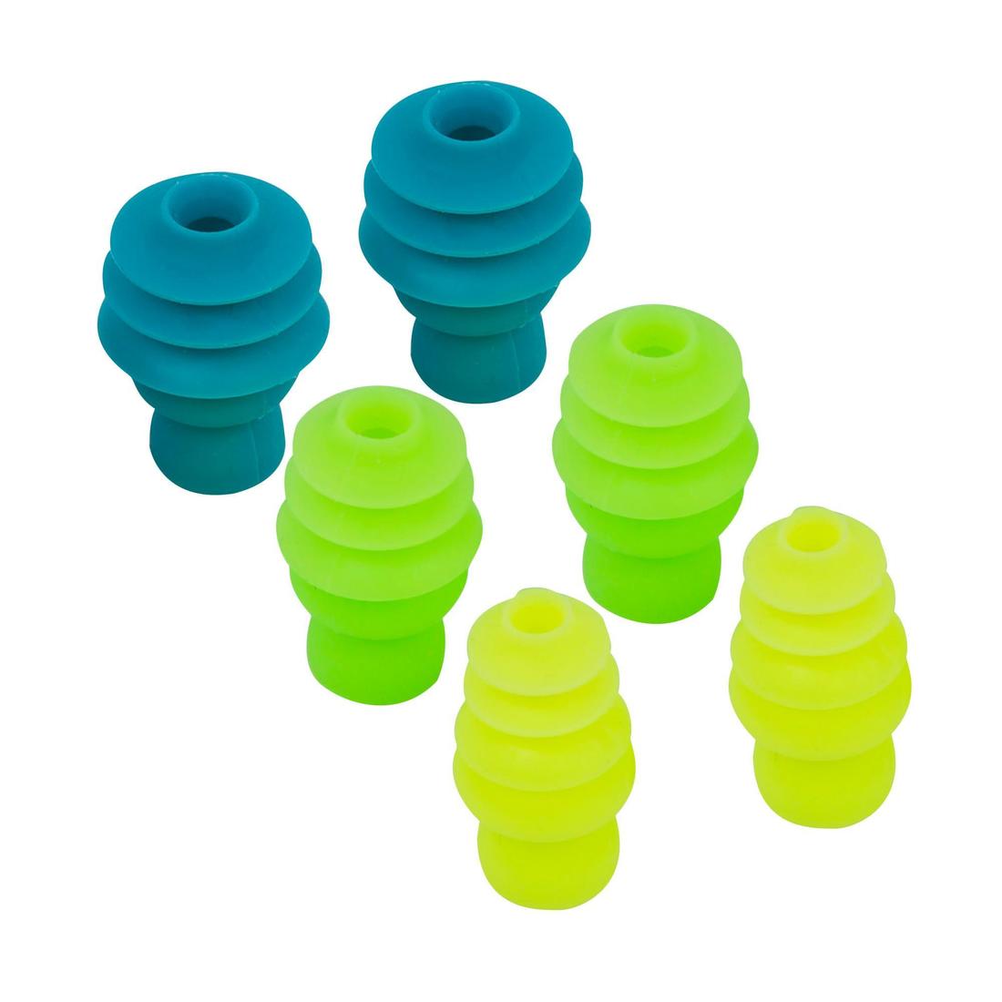 Set de bouchon d'oreilles de natation - forme sapin silicone - 3 tailles