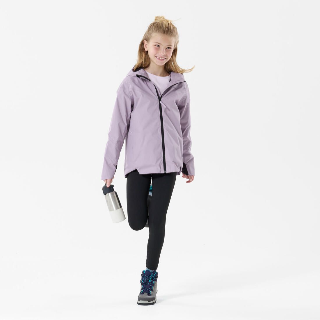 Veste imperméable de randonnée enfant, MH500 tw