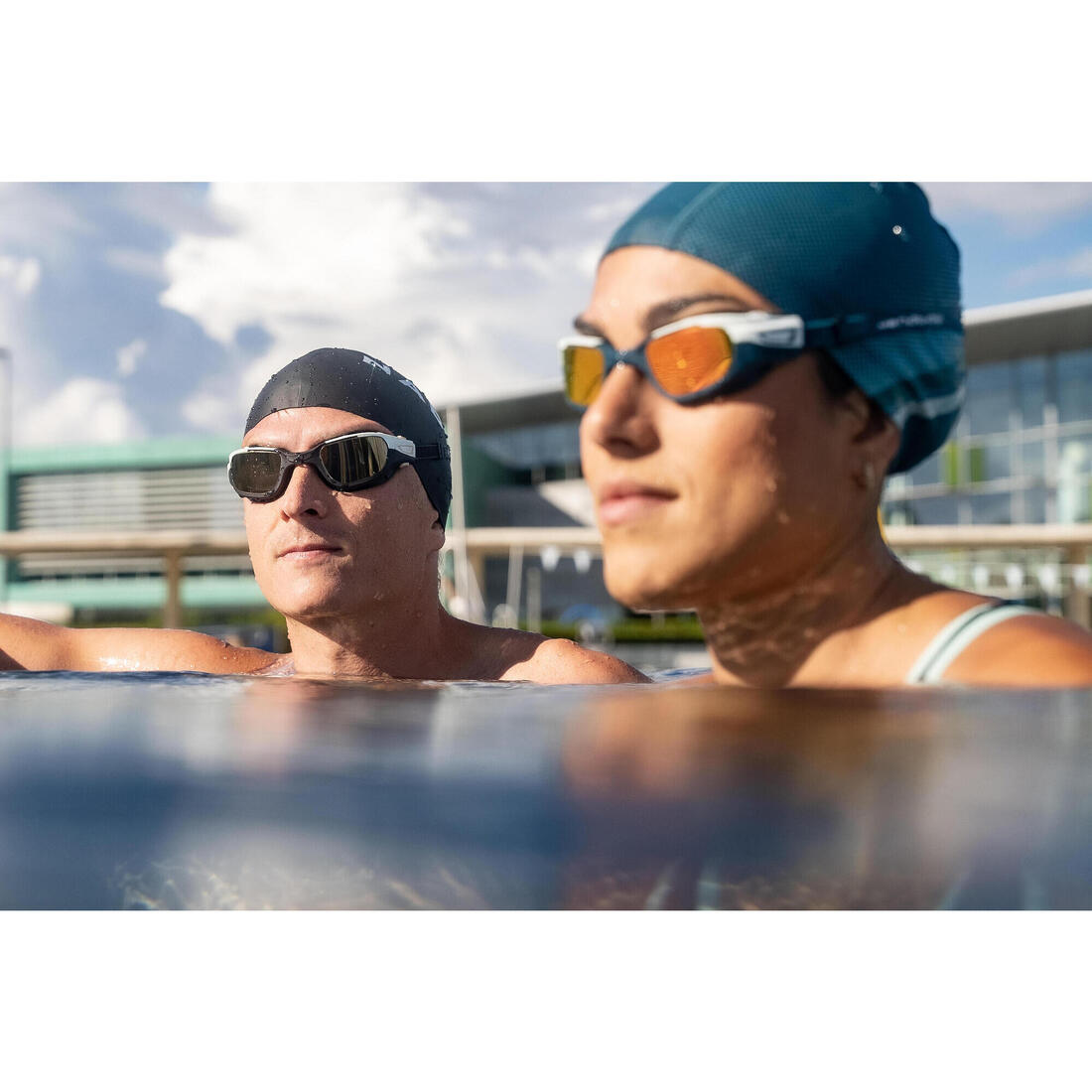 Lunettes De Natation SPIRIT - Verres Miroirs - Grande Taille