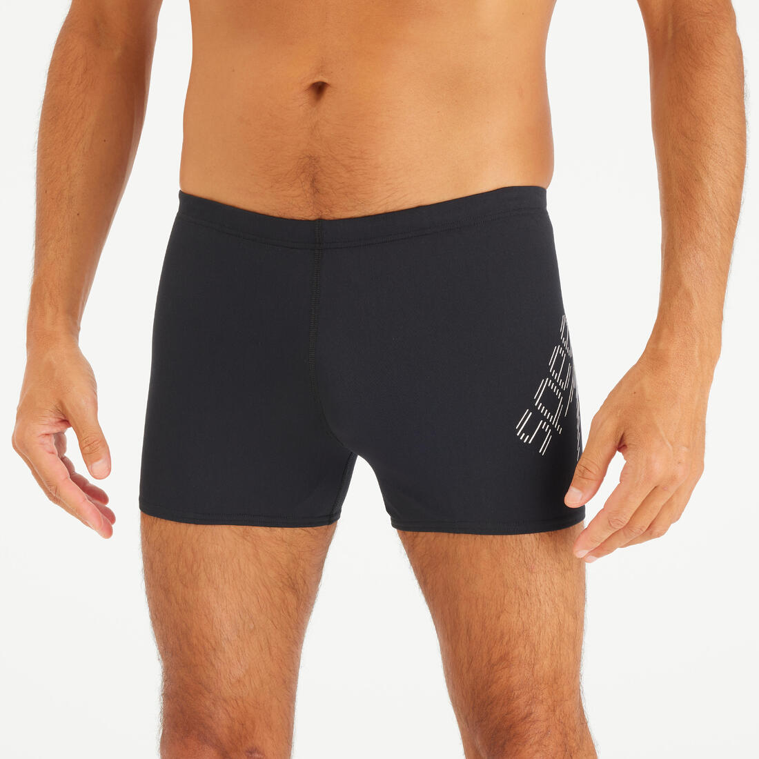 Maillot de bain boxer homme - Speedo logo noir blanc