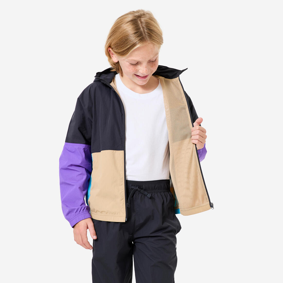 Veste à capuche imperméable légère enfant