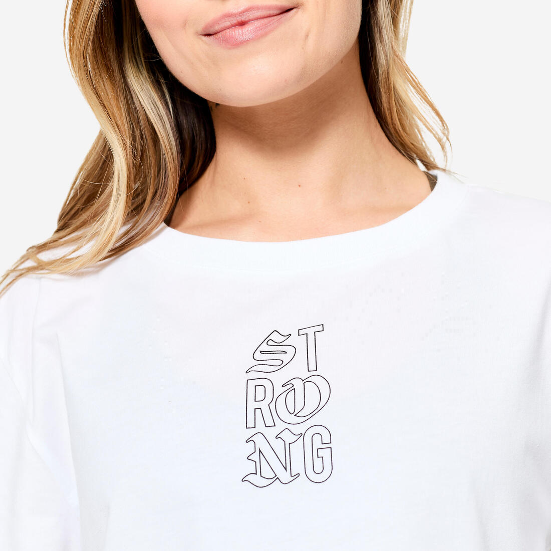 Crop top de musculation coupe ample femme