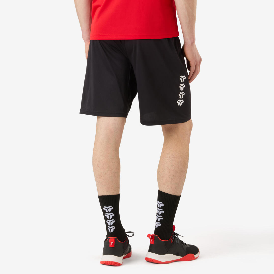 Short de handball Homme - H100 noir