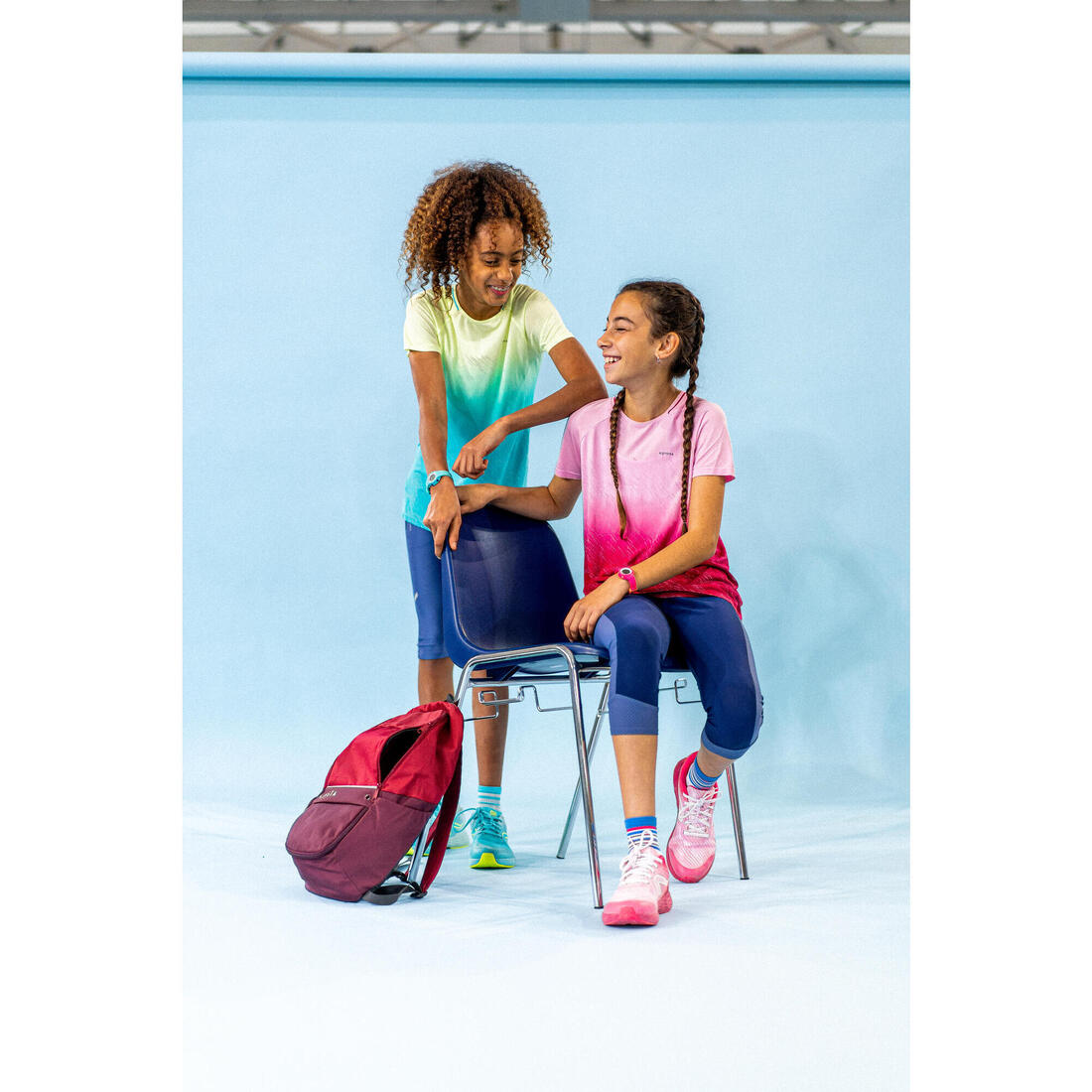 Corsaire running Enfant -Kiprun DRY denim