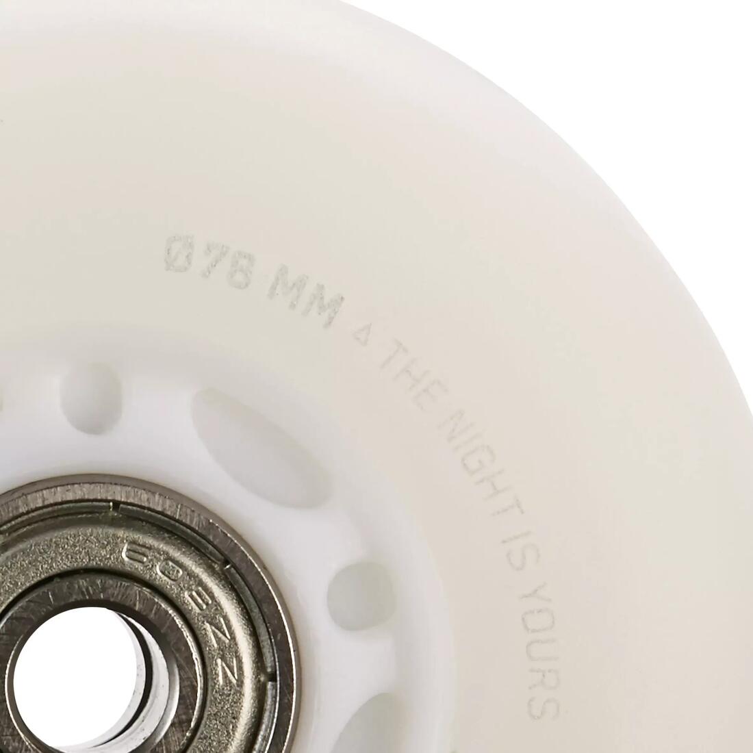 Set 2 ROUES lumineuses de roller en ligne avec ROULEMENTS 76MM 82A